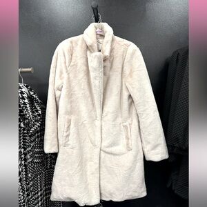 Beige Faux Fur Jacket